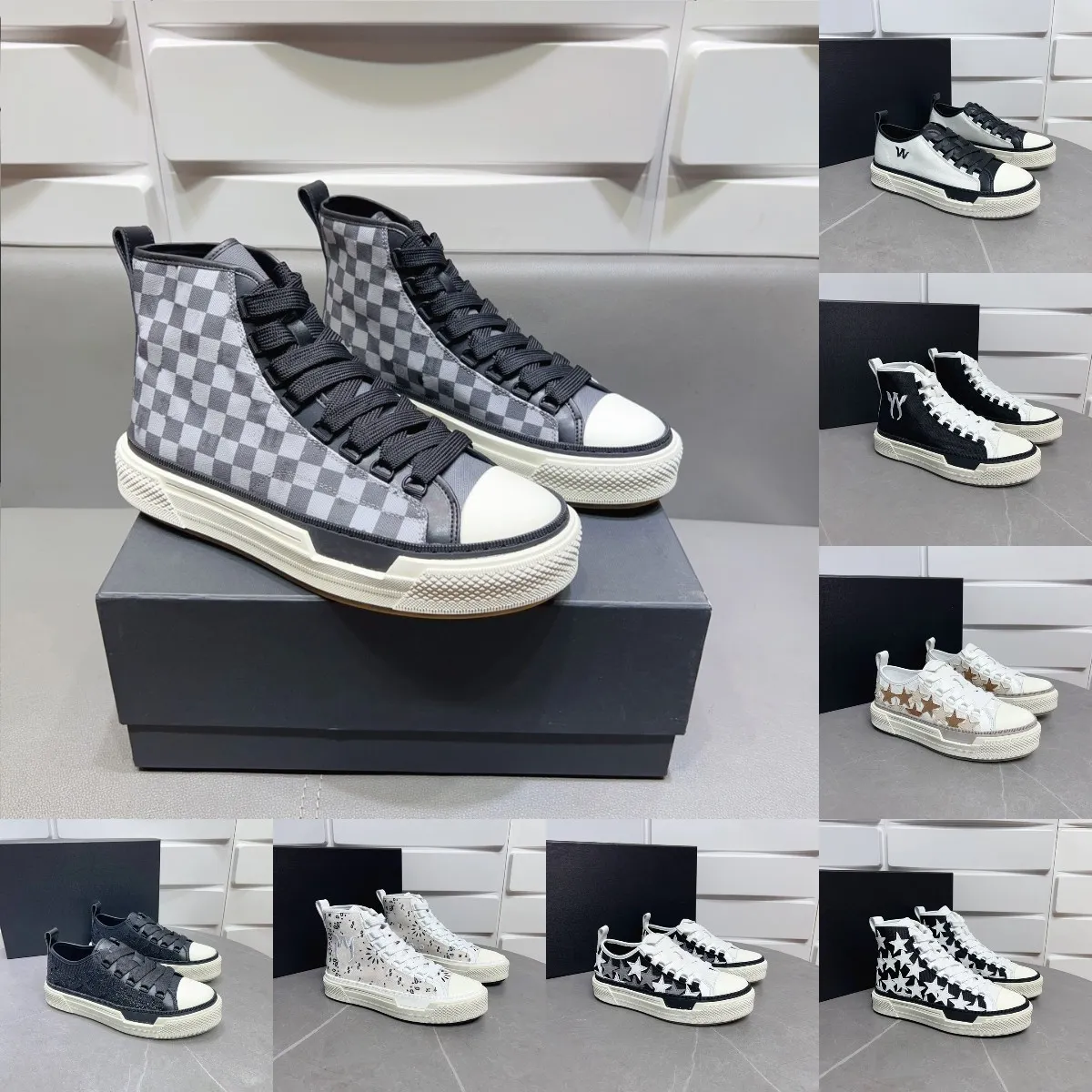 Star Court designer tränare män skor ma court skel sneaker mode stjärnor sko plattform tränare gummi sneakers lyx canvas läder tränare