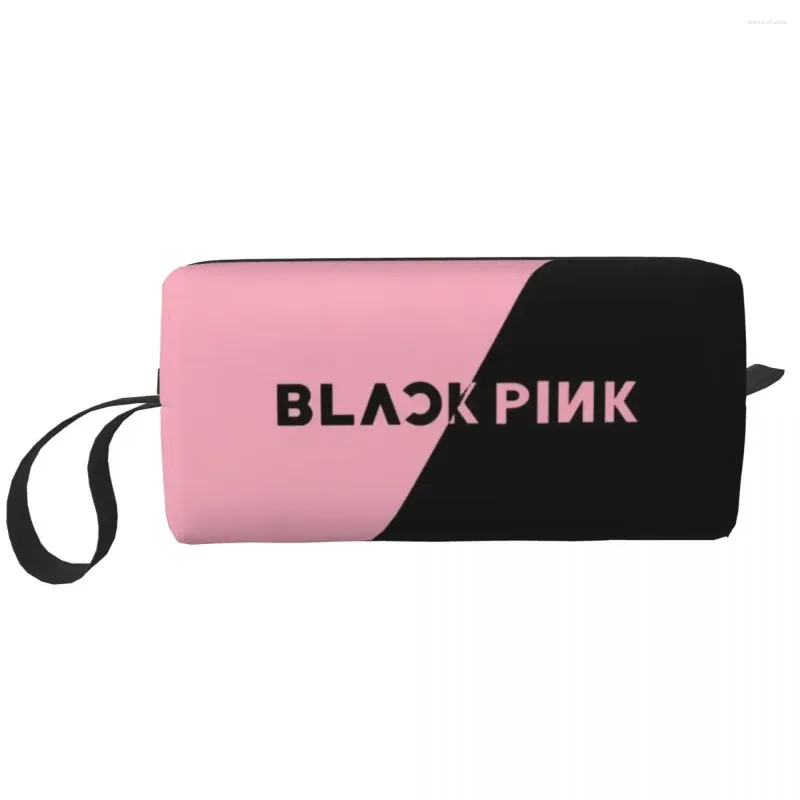 Cosmetic Bags Black Pink Makeup Bag Pouch Travel Toiletry Small Storage Purse Men Women