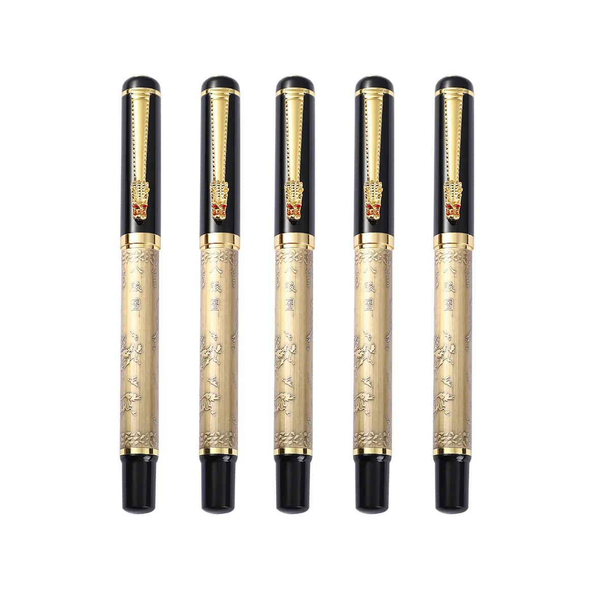 Eight Jun Signature Metal Pen Creative Bronze Map... From Cl2019017, $1 ...