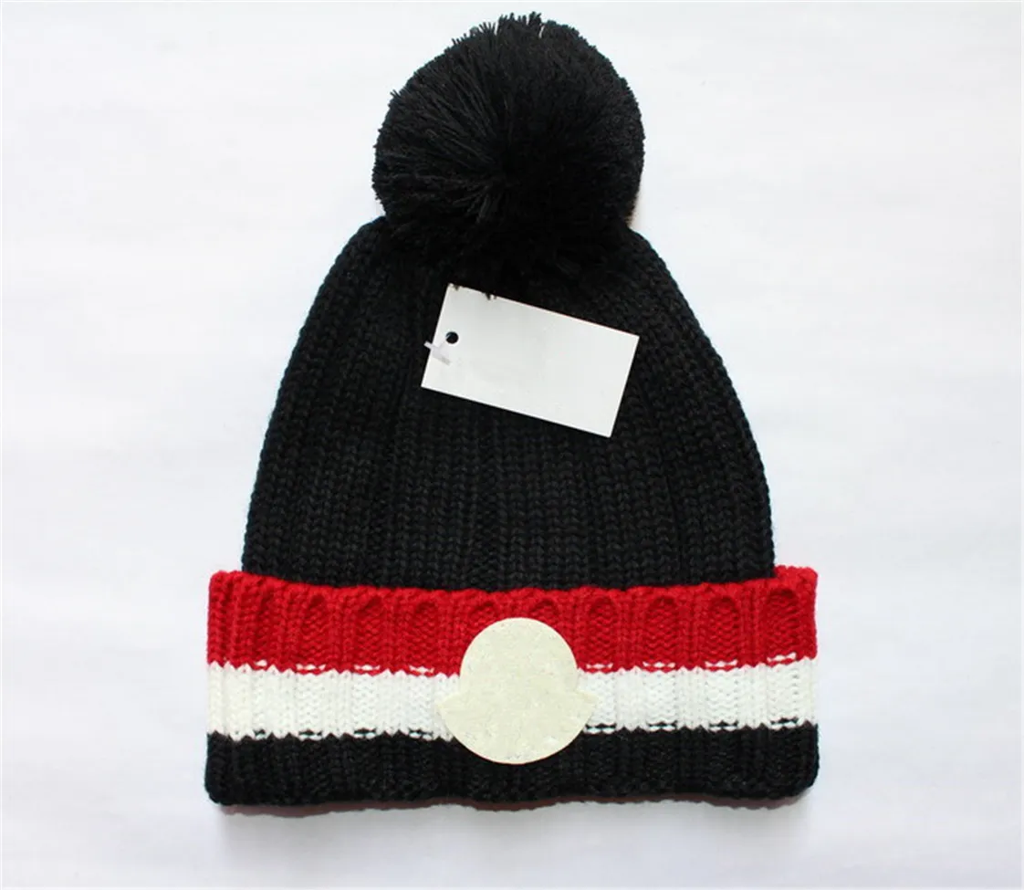 Diseñador de moda sombreros de marca Hombres y mujeres gorro otoño invierno gorro de punto térmico gorro de esquí Gorro de calavera de alta calidad Gorro cálido de lujo K-4