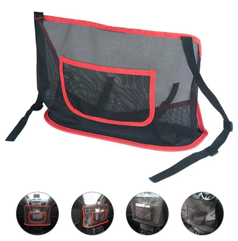 Rede de bolso para carro, bolsa de armazenamento para assento de carro, bolsa de grande capacidade para armazenamento de telefone, documentos 5727557