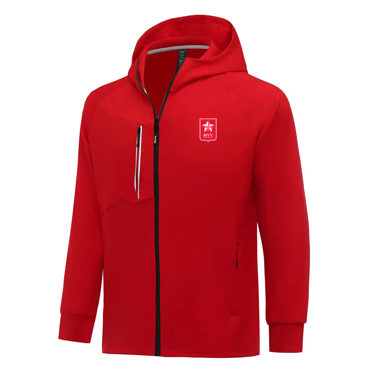 MVV Maastricht Men Jackets Autumn Warm Coat Leisure Leisure Autdoor Jogingフード付きスウェットシャツフルジッパー長袖カジュアルスポーツジャケット