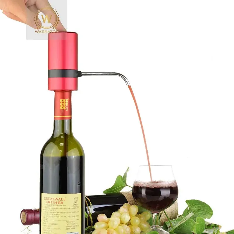 Bar Tools One-Click Automatic Wine Aerator Electronic Wine Decanter Red Wine Pourer Dispenser Wine Tools Bar Accessories 231207