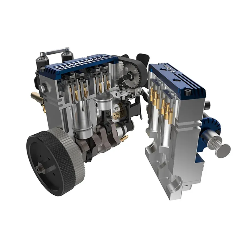 Toyan X-POWER Micro All Metal Four-Stroke Two-Cylinder Water-Cooled Engine Methanol Water-Cooled Model Engine For Rc Model Parts