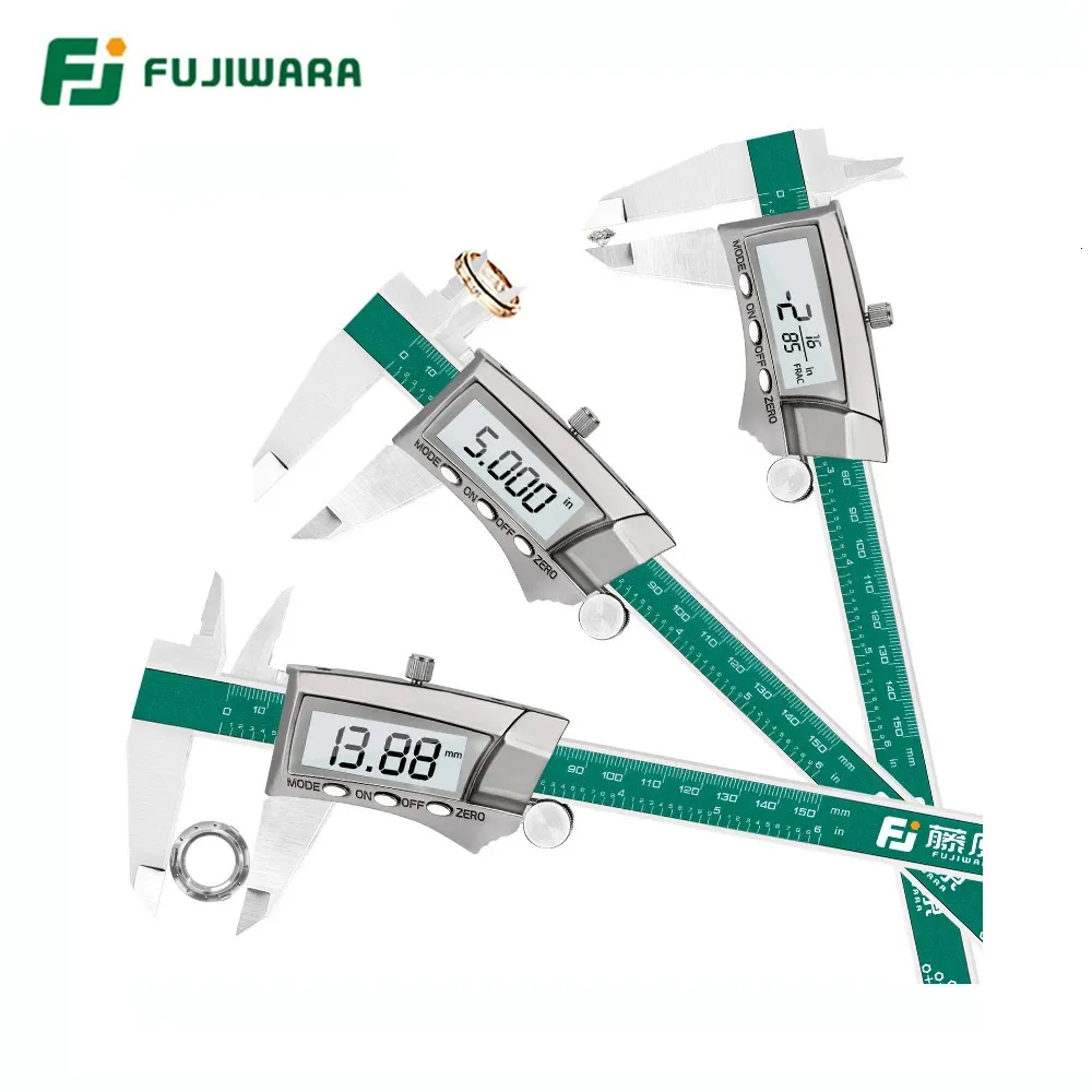 Vernier Calipers Fujiwara Högprecision Digital Caliper Fraktion Display/millimeter/tum 231207