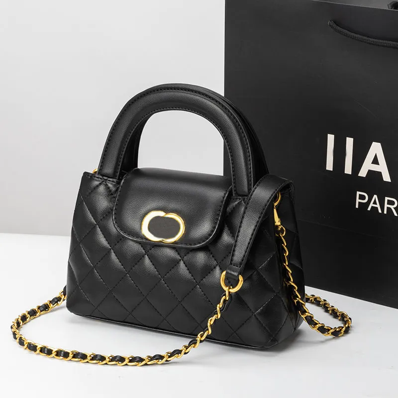 En kaliteli 23K Nano CC çanta mini tasarımcı çantalar alışveriş üst tutamaklı çanta kadın buzağı derisi çanta çapraz tote moda erkek omuz çantaları lüks zincir pochette çanta siyah