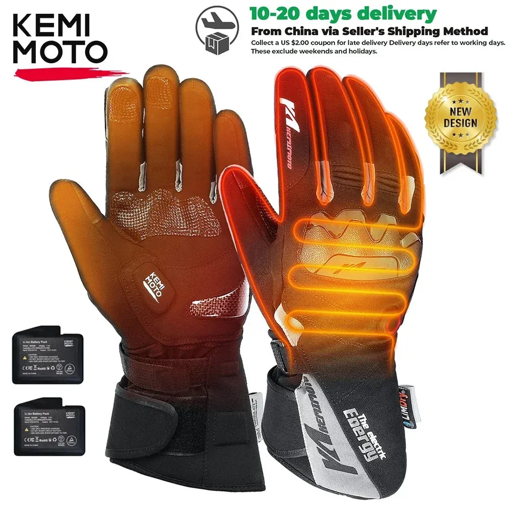 Fünf Finger Handschuhe Moto Beheizte Handschuhe Winter Warme Heizung Motorrad Handschuhe Wasserdichte Wiederaufladbare Heizung Thermo Handschuhe Für Schneemobil Fahrrad 231207