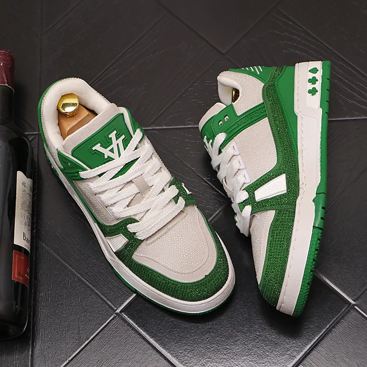 Sparkling Rhinestone Mens Dress Shoes Elegant Formal Footwear