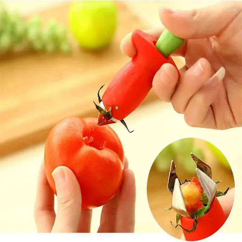 Outils de cuisson dissolvant de tige de tomate fraise trou d'ananas coupe-légumes fruits Gadget de cuisine pâtisserie et accessoires