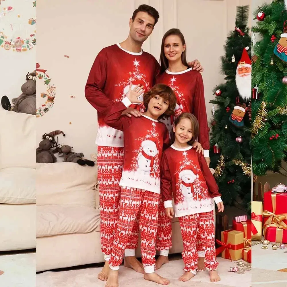 Passende Familien-Outfits, Weihnachts-Pyjama-Set, Baby-Jungen-Mädchen-Kleidung, Mutter- und Tochter-Papa-Outfit, bedruckt, 231207