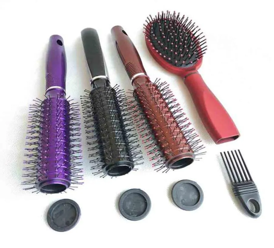 Escova de cabelo Stash Safe Desvio Caixas de armazenamento secretas Garrafas Frascos Segurança Escova de cabelo Escondida Valores Ocos Recipiente Pill Case 5 2420520