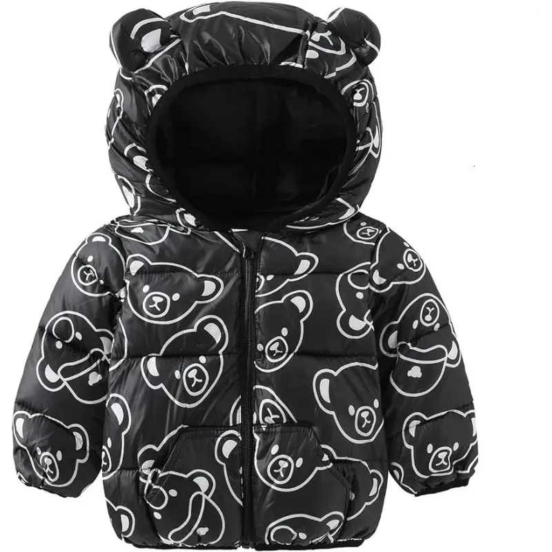 Jas Baby Jongens Meisjes Winterjassen Kappen Licht puffer donsjack Uitloper 231207