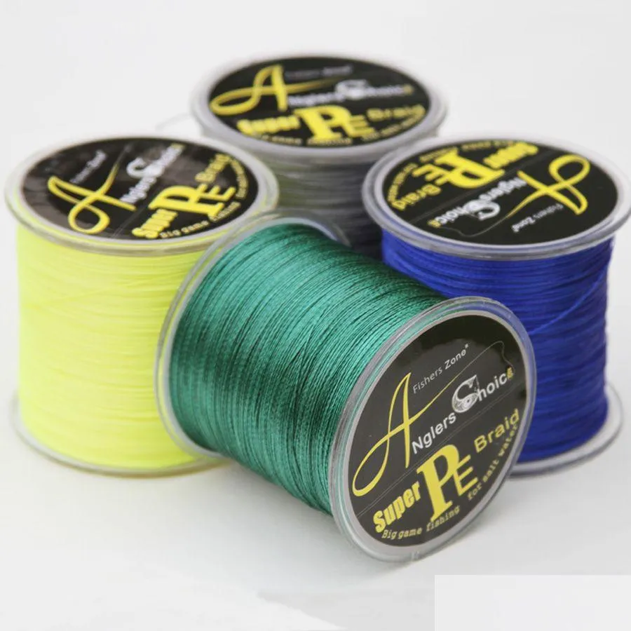Braid Line Super Strong Pe Braided Fishing 500M Japanese Mtifilament 10 20 30 40 60 80 100Lb Drop Delivery Sports Outdoors Lines Otbp9