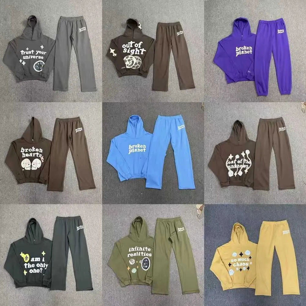 Planeta quebrado hoodie homem mulher designer agasalho manga de qualidade superior y2k casual hoodies camisolas pulôver feminino ternos de manga longa