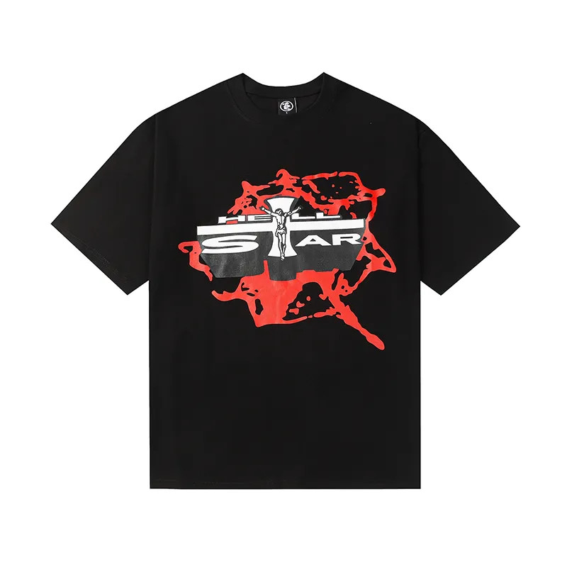 T-shirts pour hommes Hellstar T-shirt Designer T-shirts T-shirt graphique Vêtements Allmatch Vêtements Hipster Tissu lavé Street Graffiti Lettrage Feuille d'impression Vintag PA3C