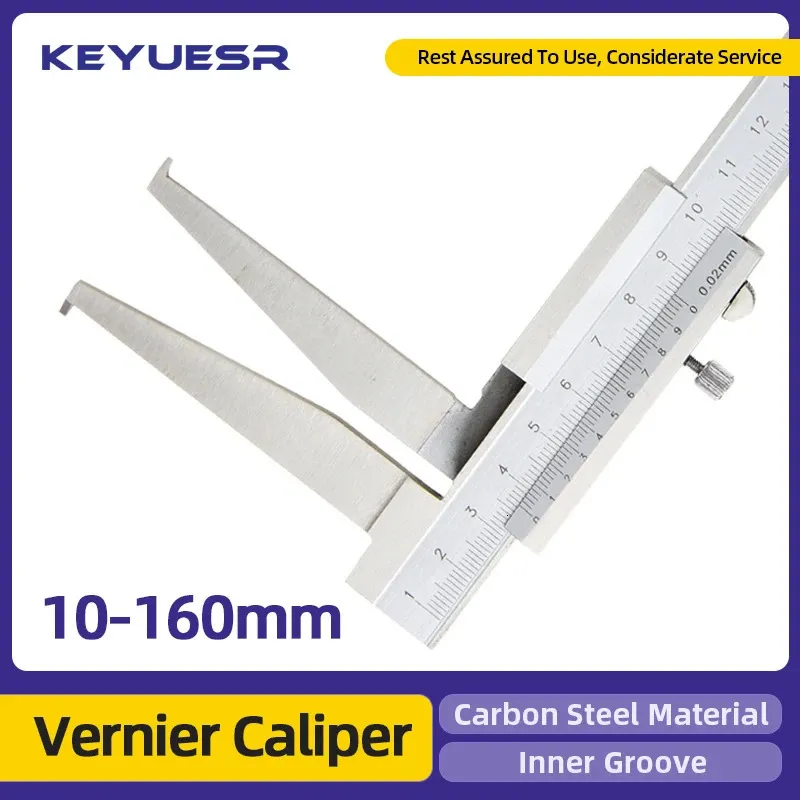 Fdit Pied à coulisse de profondeur Profondeur Vernier Calibre Métal Fdit Pied à coulisse de profondeur Profondeur Vernier Calibre Métal