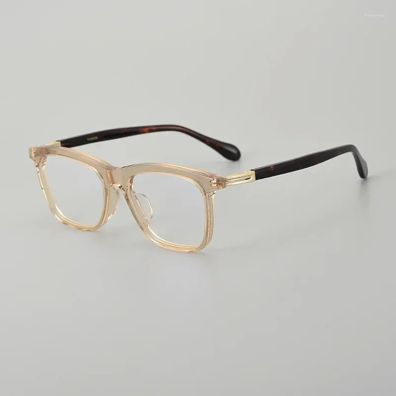 Sunglasses Frames WYT Plate Pure Titanium Men And Women Square Large Frame Retro Myopia Glasses Can Be Equipped With Lenses