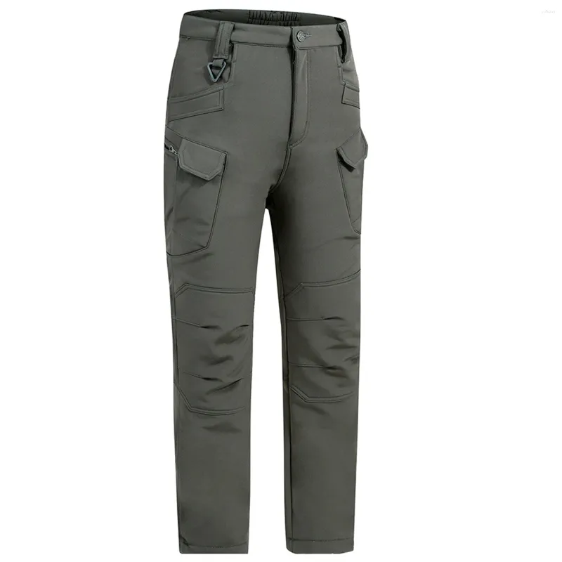 Pantalon pour homme Tactique Cargo Polaire Neige Randonnée Résistant à l'eau Chaud Softshell Épais