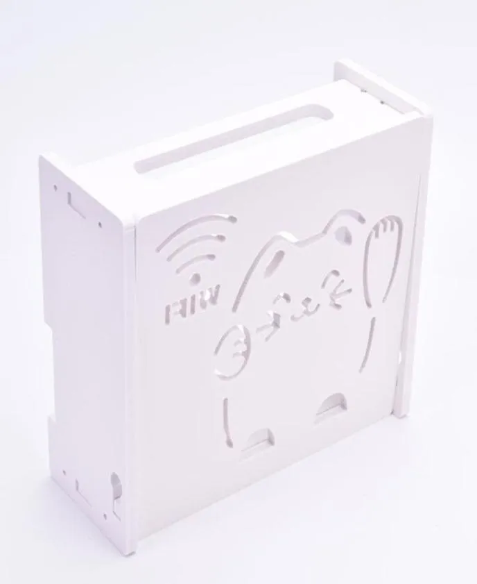 Haczyki szyny bezprzewodowe routerze Wi -Fi pudełko pudełko pudełko półek na ścianę wisząca wtyczka wspornika