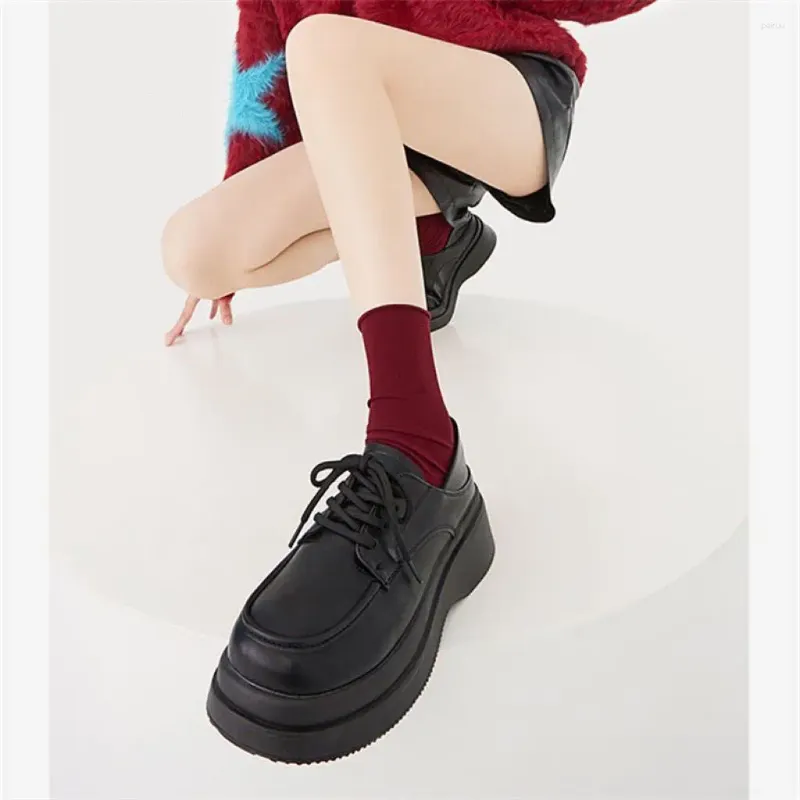 Chaussures habillées Talon compensé Cuir normal Casual Mary Jane Style japonais Lolita Gothique pour femmes 2023 Dames Chaussures d'été en offre A E