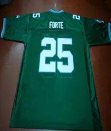 Custom Men Youth women Vintage 25 Tulane Matt Forte Green Football Jersey size s4XL or custom any name or number jersey4954817
