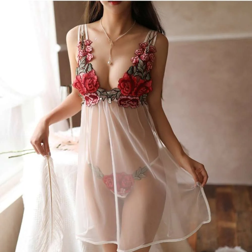 Sexy pornô flor sutiã + tong roupa interior feminina sexo erótico lingerie transparente mulher xxx fantasia mini camisolas para senhoras corpo