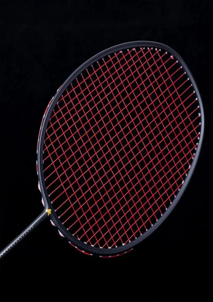 Graphit Single Badminton Racquet Professional Rakieta z włókna węglowego Badminton z torbą do przenoszenia HV995841528