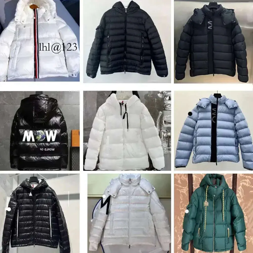 Projektant męskiej kurtki wydrukowane litery na klatce piersiowej Winter Jacks ciepłe etykiety puffer Kompletny nowy styleasian rozmiar 1/2 b hurtowa 2 sztuki 10% Dicount