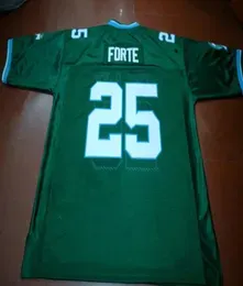 Custom Men Youth women Vintage 25 Tulane Matt Forte Green Football Jersey size s4XL or custom any name or number jersey9962275