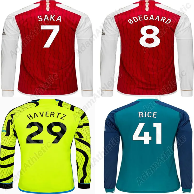 SAKA Long Sleeve Football Kit For Kids 23/24 3 Players Odegaard, R