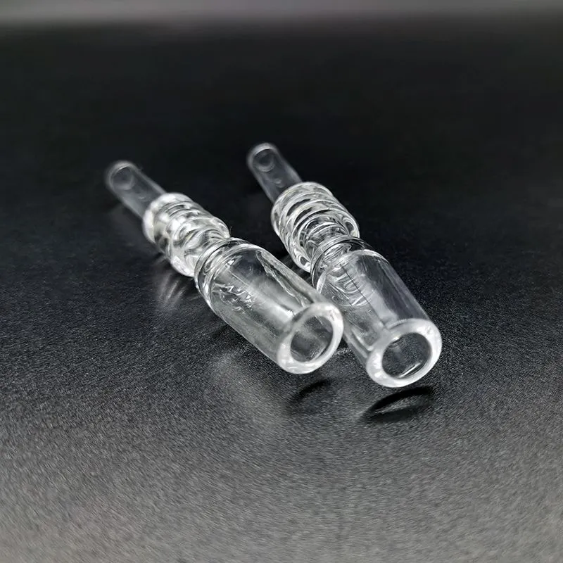 10mm 14mm 18mm Quartz Tip Smoking Accessories For Nectar Collector Kit Dab Straw Tube Drip Tips Glass Water Bongs Partner VS Ceramic nail