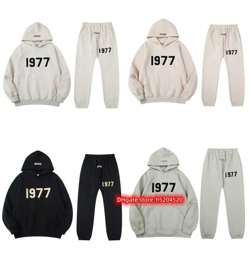 Fonr 23/24 heren- en dameshoodies modeontwerper Essentialhoodies Fears seizoen 8 Essentials1977 stroomden leggingset High Street paar