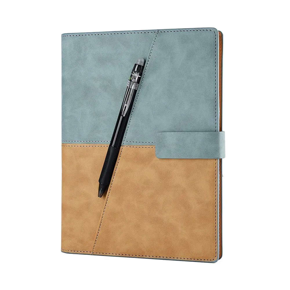 wholesale Dessin Écriture En Cuir Spirale A5 Notebook Smart Réutilisable Effaçable Journal Bloc-notes Elfinbook X Fournitures De Bureau Scolaire T200727
