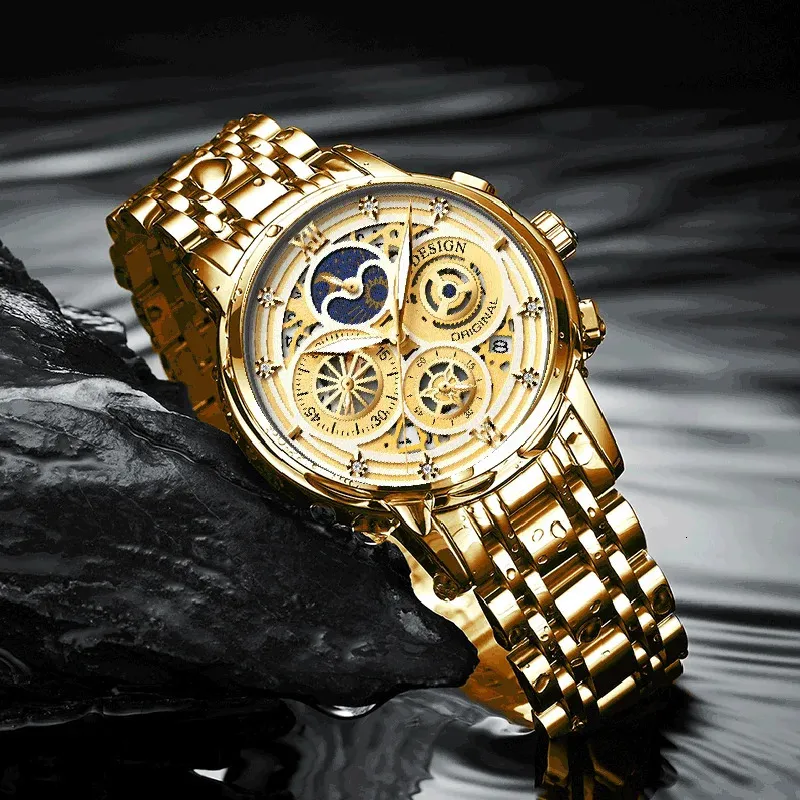 Otros Relojes LIGE 2023 Reloj De Oro De Moda Para Mujer Pulsera De Acero Creativa Para Mujer Reloj Resistente Al Agua Para Mujer 231207 De 11 02 DHgate
