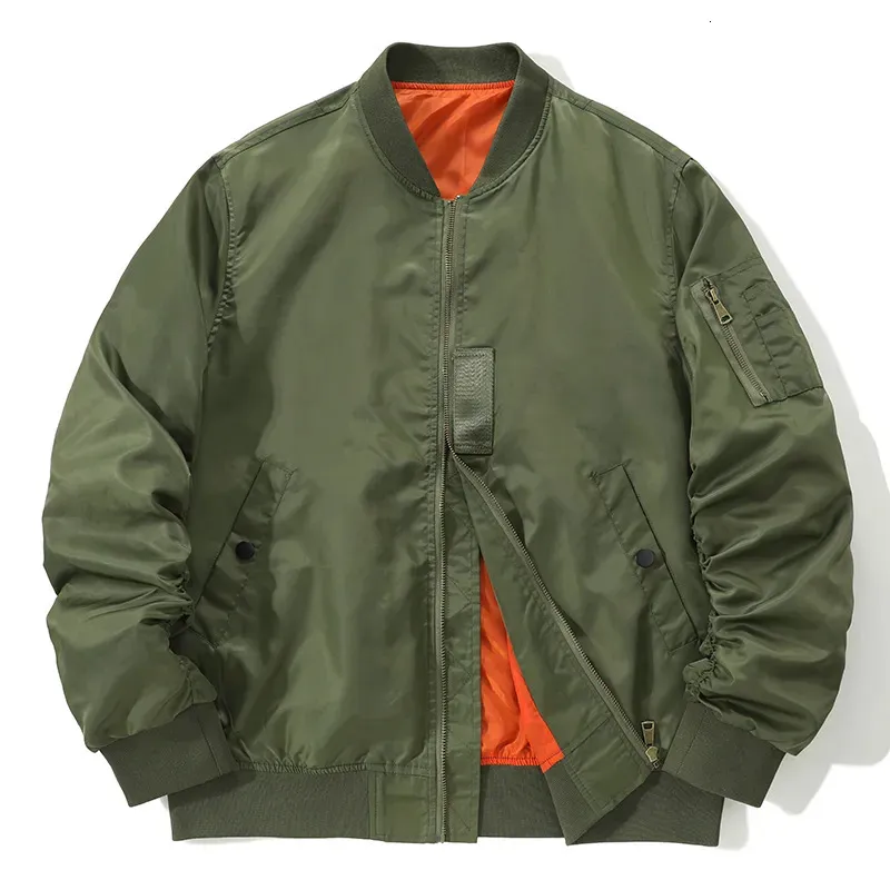 Men's Jackets Wholesale Outdoor Flight Jacket Man Baseball Uniform Style Fashion Waterproof Plus Size Bomber -JK-06 231208