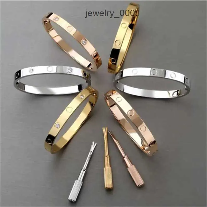 Alphabet bracelet screw Titanium steel screw bracelet Women's Luxury Designer Screwdriver Designer bracelet Men's jewelry