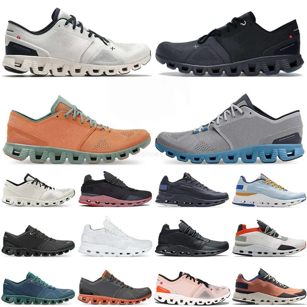 sur Cloud Top x 3 Cloudnova Form Chaussures de course Chaussures de créateurs On Cloud 5 hommes femmes Triple Noir Blanc Rock Gris Bleu Marée Olive Reseda hommes baskets chaussures baskets d'extérieur