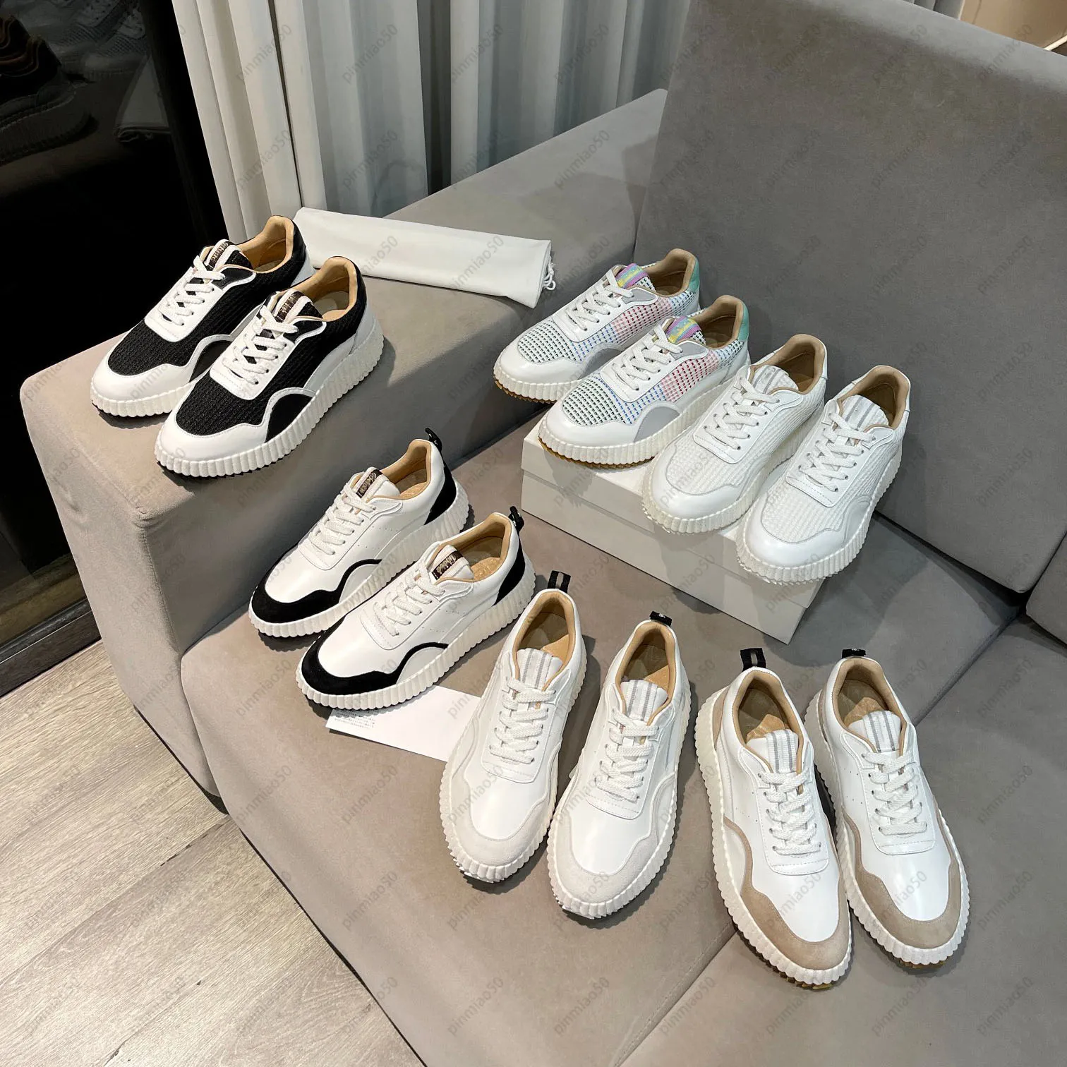 Rainbow Designer Brune Loafers For Women Classic Black And White Crochet Fabric Fashion Shoes With Box And Dust Bag From Pinmiao50 62.72 DHgate.Com
