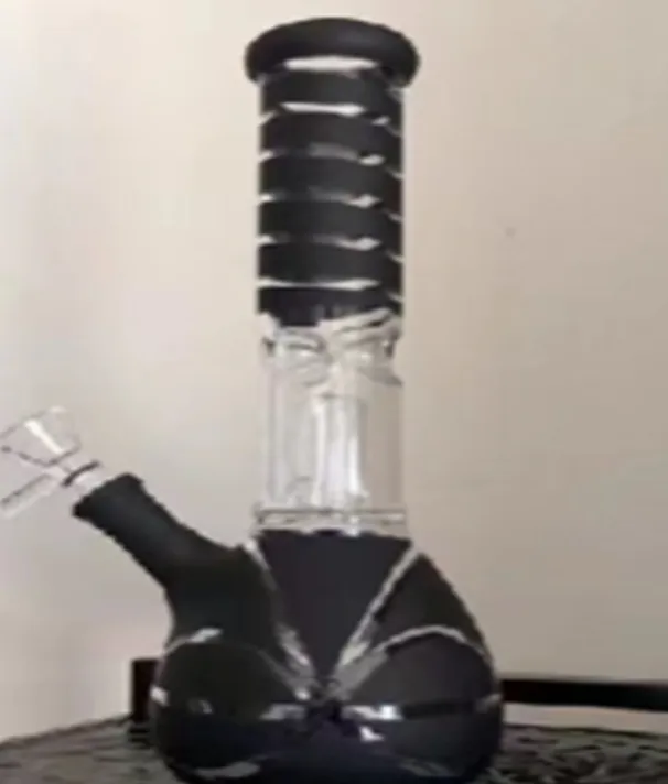 Nargile Baskı 9.84 '' Silikon Bongs Duman Aksesuarları Yağ Burun Bongs Pot