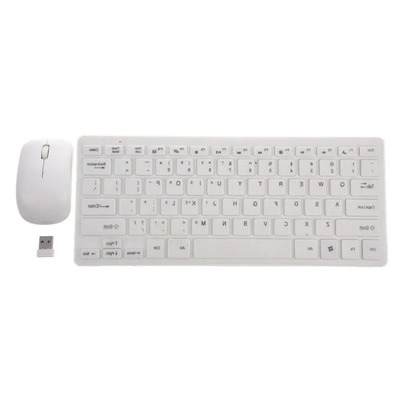 Keyboard Mouse Combos 24Ghz Wireless Portable And Pc Set Homon Drop Delivery Computers Networking Keyboards Mice Inputs Dh5Ml