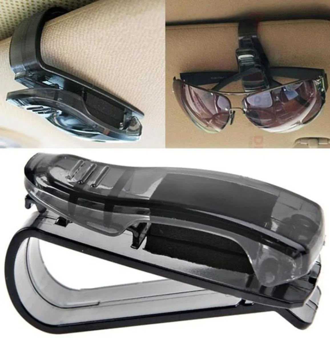 ホールホームデザイン2016 NEW CAR SUN VISOR GLASSESサングラスチケットレシートカードクリップストレージホルダーLEVERT SHIP FEB4920018