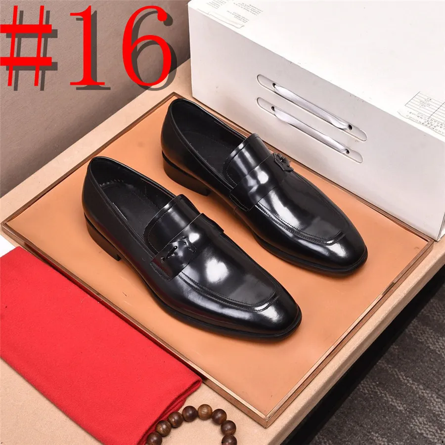 23model Hot Koop Krokodil Heren Hakken Formele Leer Bruin Mannen Loafers Designer Kleding Schoenen Mode Heren Casual Schoenen Zapatos Hombre 2024