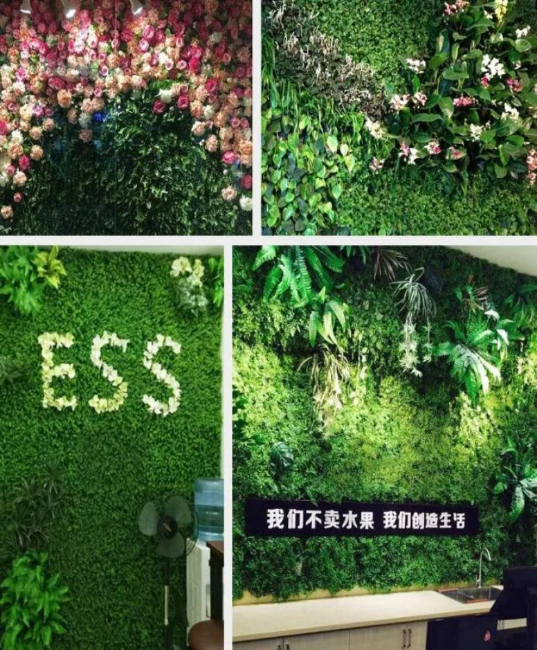 Couronnes de fleurs décoratives feuille de Ficus extensible, écran de clôture de confidentialité, feuilles et vignes d'un seul côté, décor fait à la main SM9254427