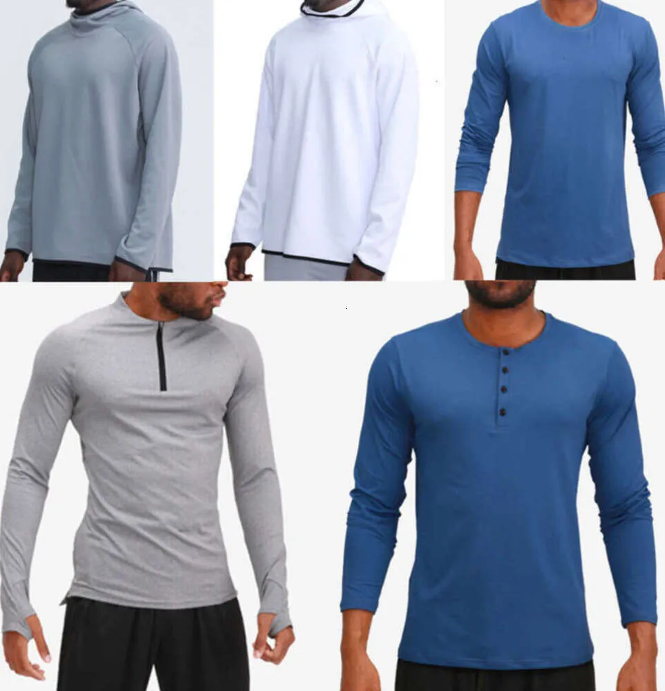 Lululemens roupa masculina com capuz camisetas yoga com capuz camiseta lulu esportes levantando quadris desgaste elástico fitness collants high street lazer 444