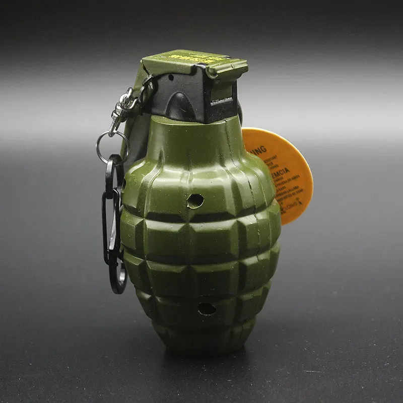 New Arrival Creative Military Lighters Hand Frag Metal Torch Gas Inflatable Windproof Lighters Big Size Outside Tools Drop Shipping