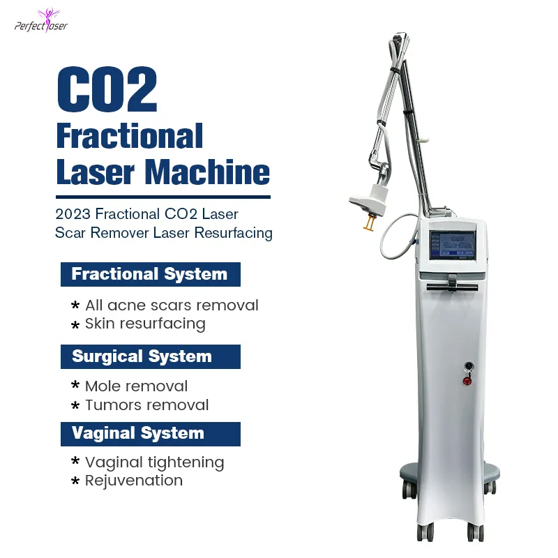 Nyaste skönhet CO2 -fraktionell laser ansikte återupplivande maskin 7 Joint Optical 10,4 tum färg Touch Screen Fraktionerad CO2 -laser