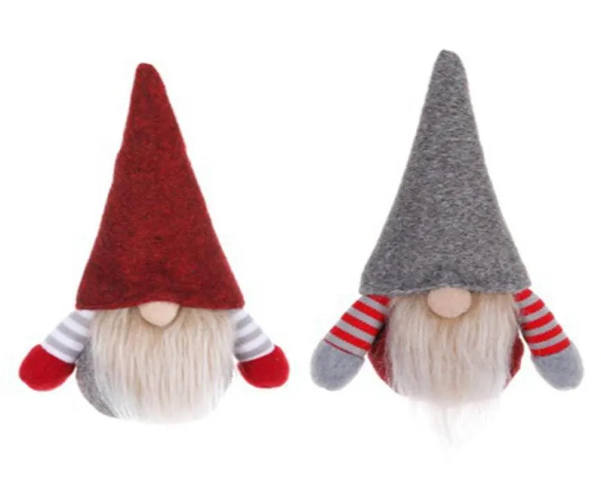 New Classic Christmas Decorations Party Supplies Mini Velvet Gnome Doll Tree Pendant Elf Santa Kids Xmas Gifts Handmade Ornaments 2091098