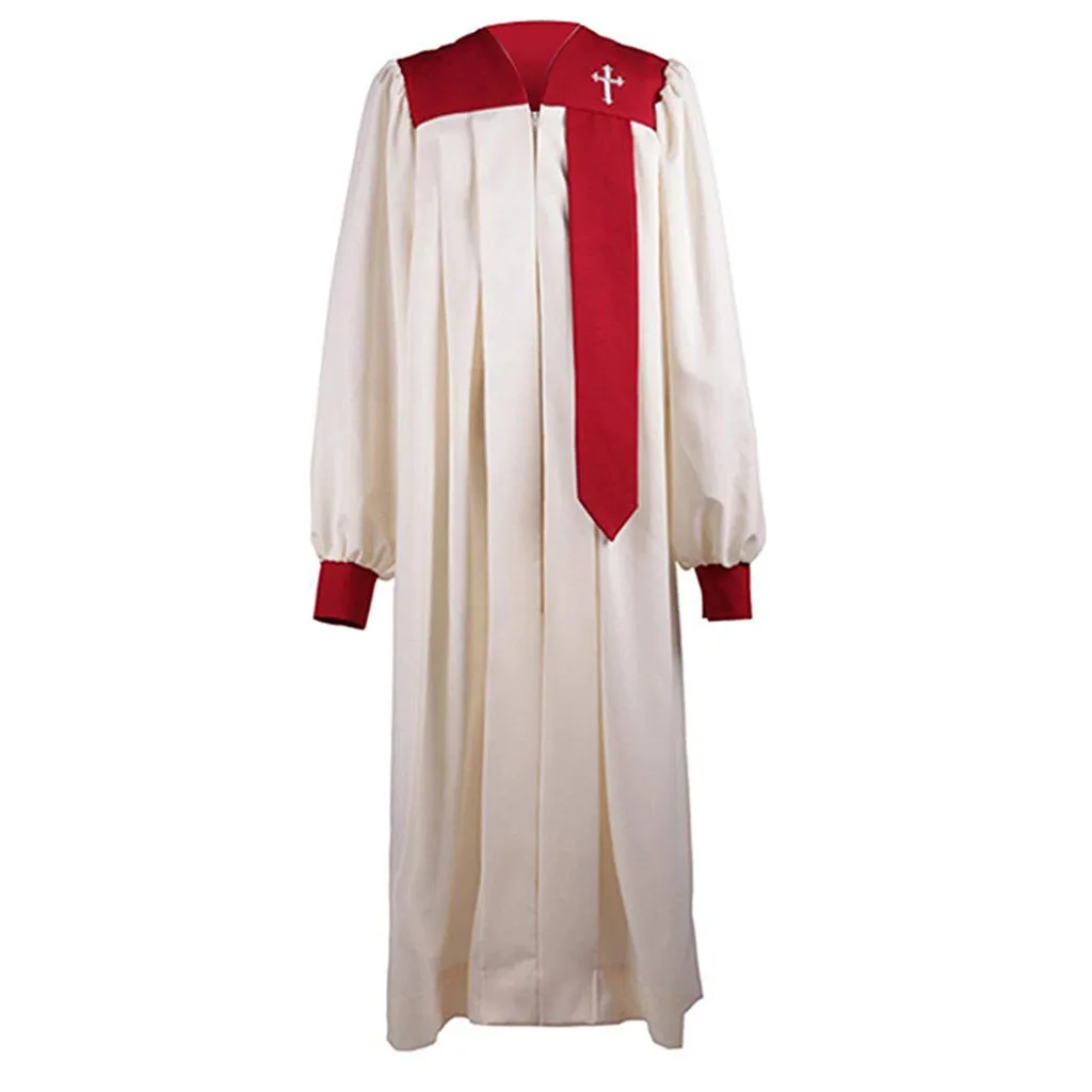 High Quality Matte Pulpit Clergy Robes for Choirs Long Sleeve Choir Robes Perfect for Religious Ceremonies
