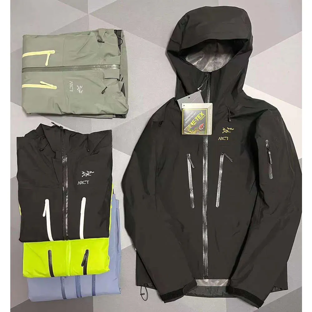 ARC Designer Jas Heren Windscherm Arcterxy Jas Waterdichte pufferjassen Arcterxy Plus Size Lichtgewicht Softshell Regenjas Puffer Capuchon 01222