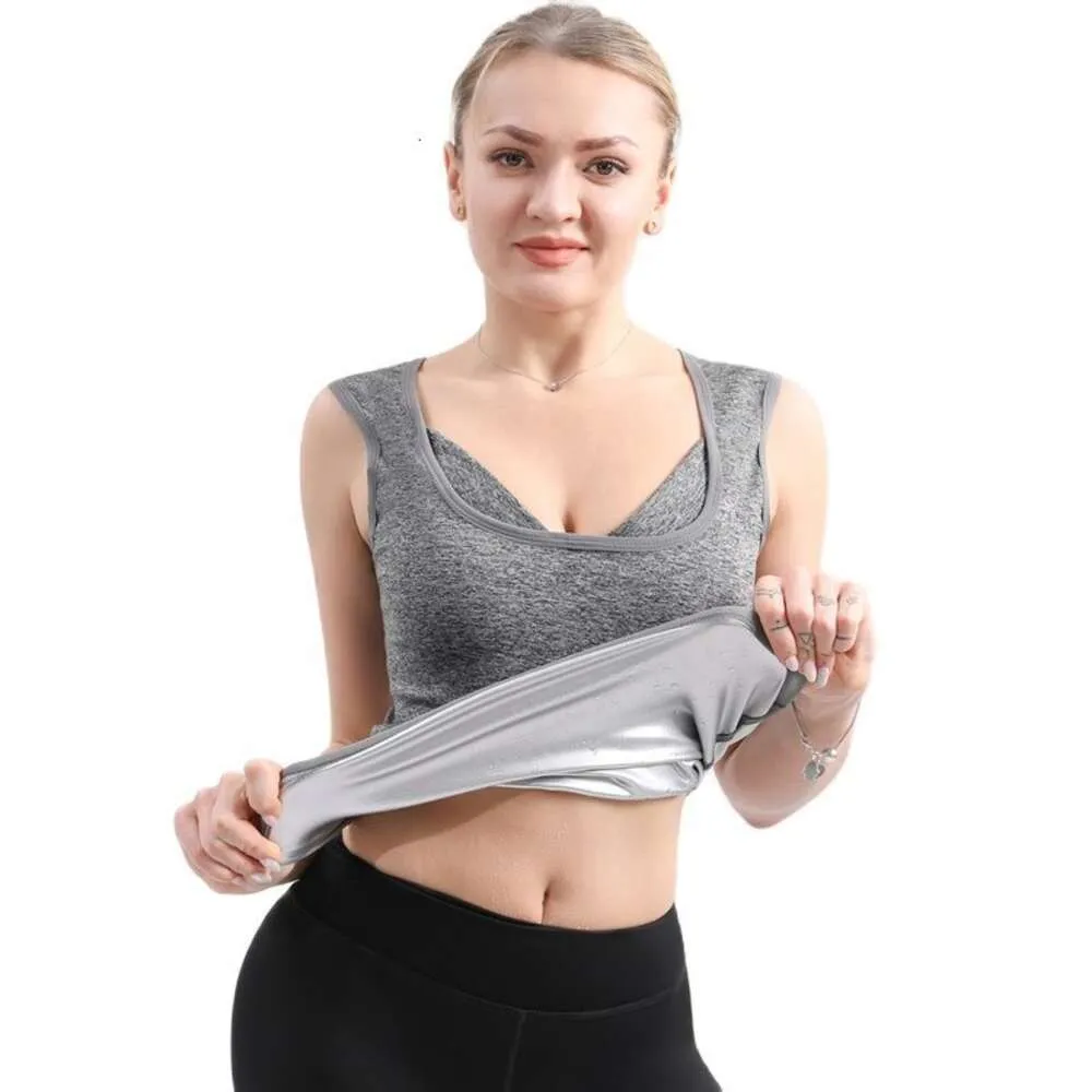 Sauna Suit For Women Waist Trainer Vest Hot Sweat Shirt Workout Tank Tops Body Shaper Slimming Pants